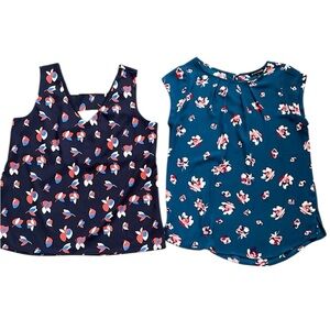 Bundle of W5 and 41 Hawthorn Women’s Polyester Printed Pullover Tops S EUC